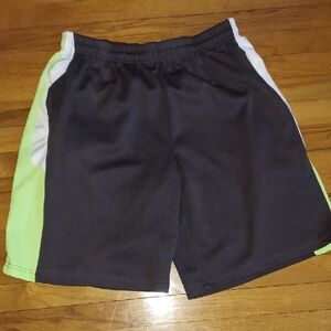 Stylish Black and Green Athletic Shorts